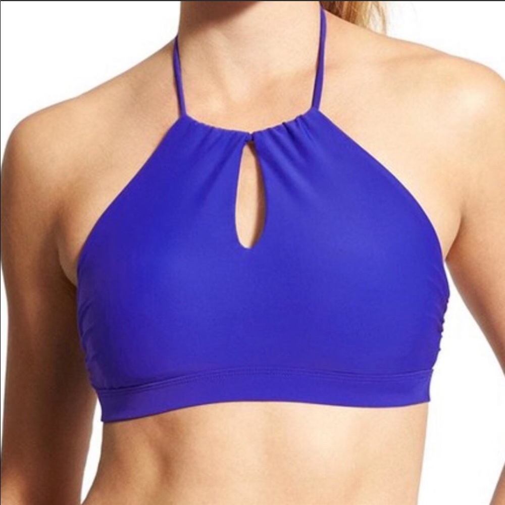 Athleta High Neck Keyhole Bikini Top Small